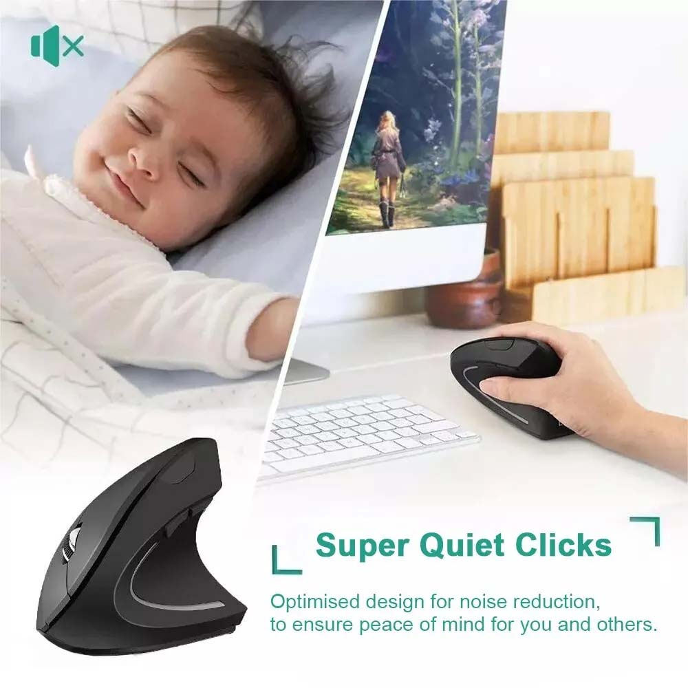 Vertical Mouse 2.4GHz Wireless - đánh giá và giá Ergonomic Mouse Vertical