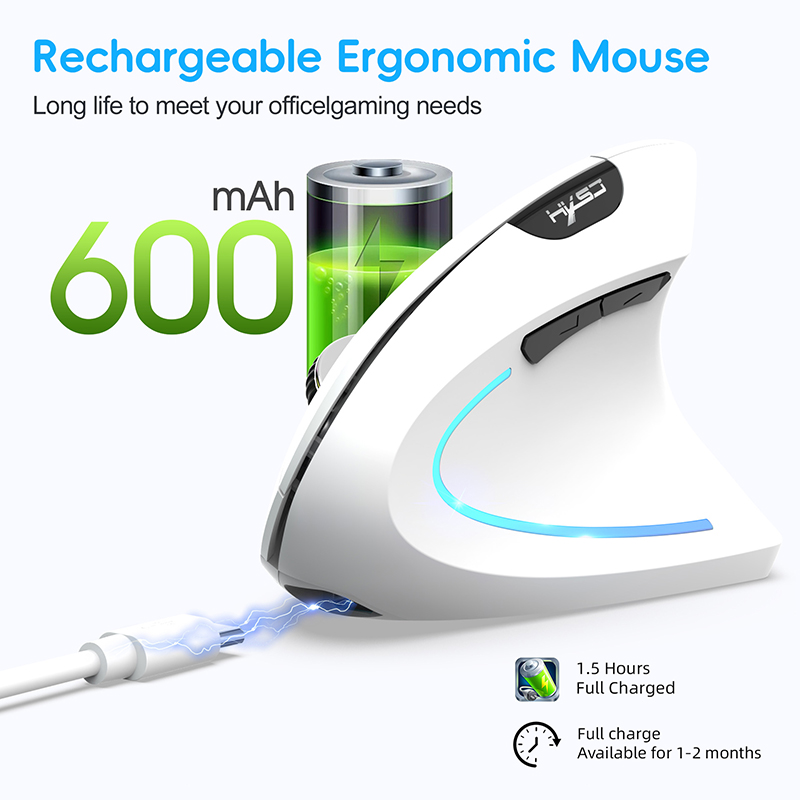 Dual Mode Wireless Vertical Mo - đánh giá và giá Ergonomic Mouse Vertical