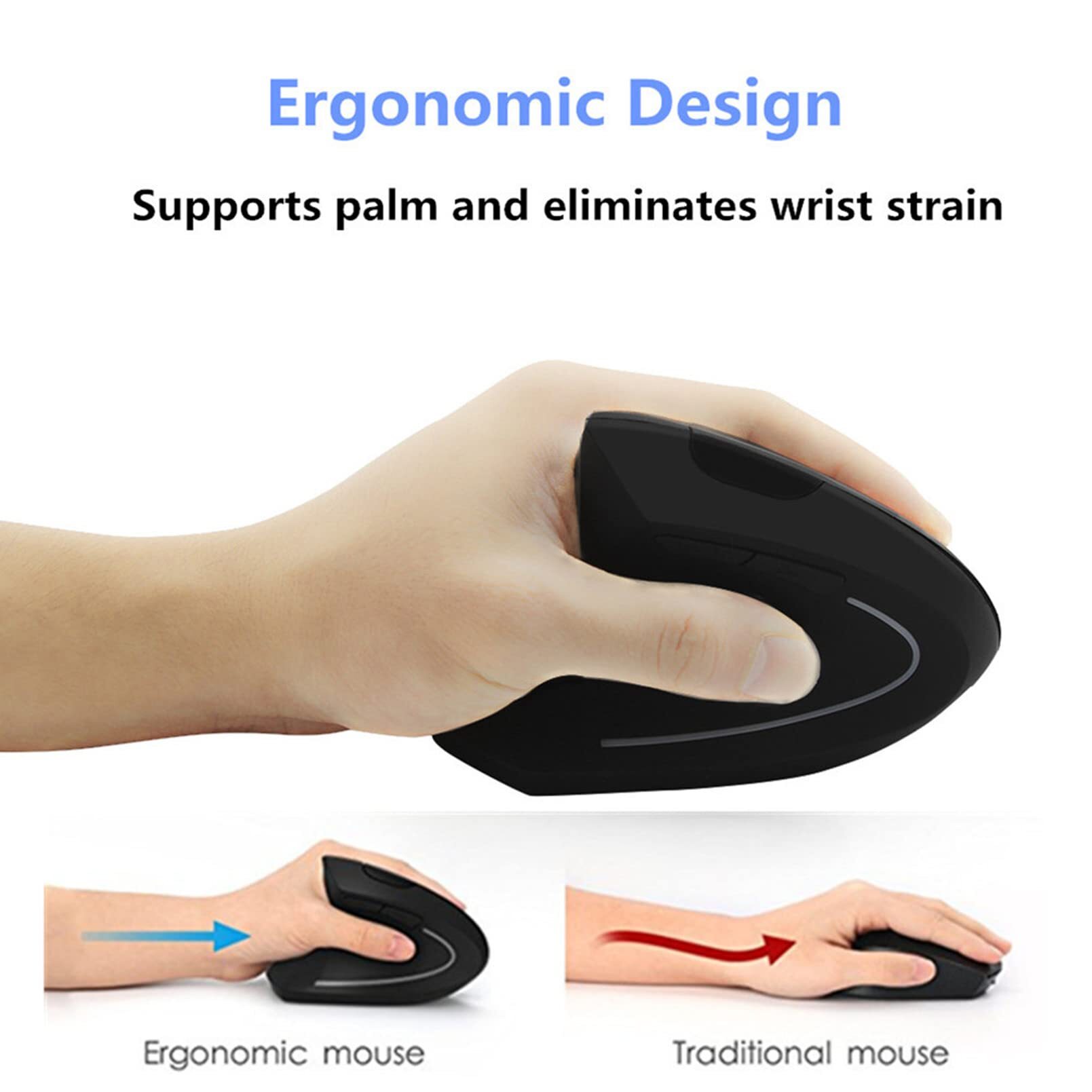 Left Hand Wired Wireless Verti - đánh giá và giá Ergonomic Mouse Vertical