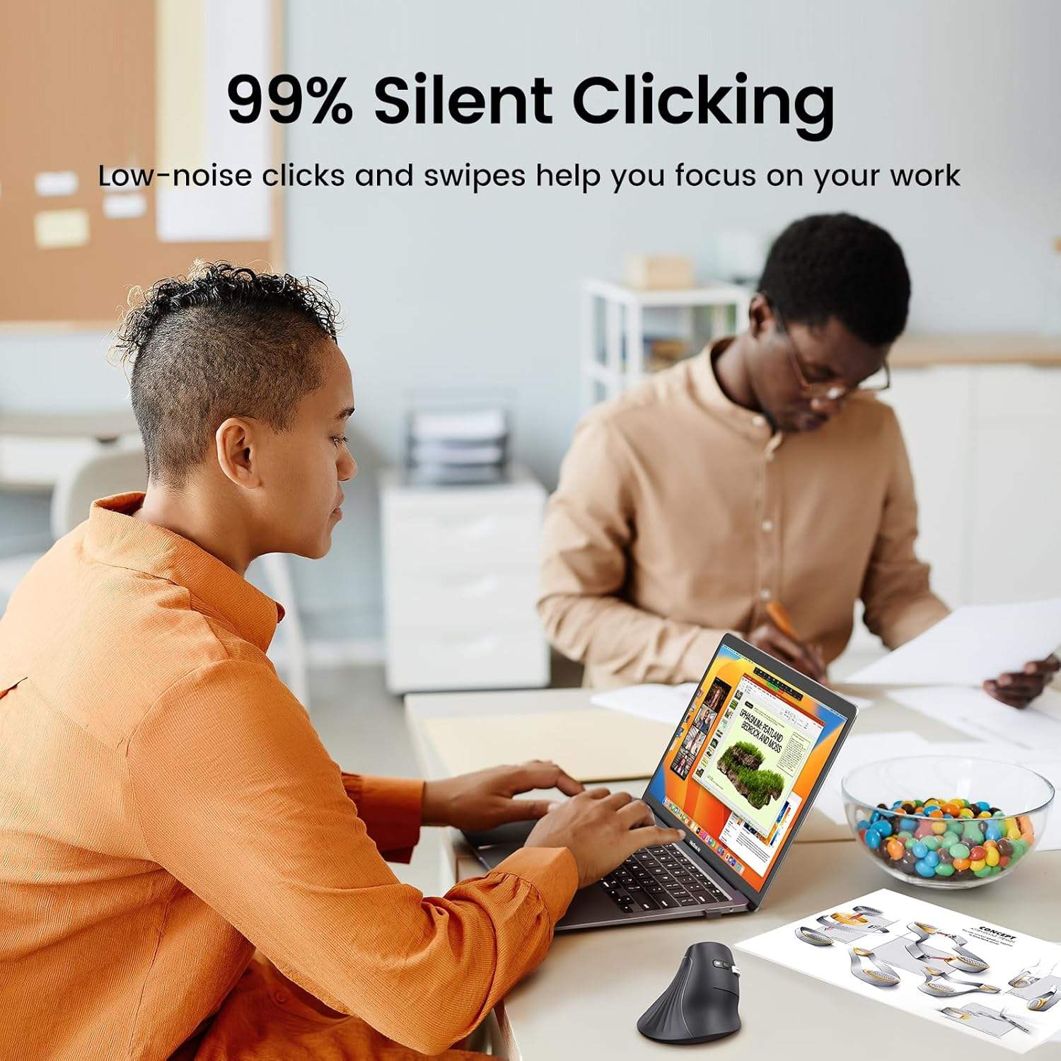 UGREEN MU008 Vertical Wireless - đánh giá và giá Ergonomic Mouse Vertical