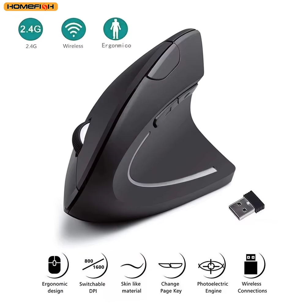 HOMEFISH Vertical Mouse - A Er - đánh giá và giá Ergonomic Mouse Vertical